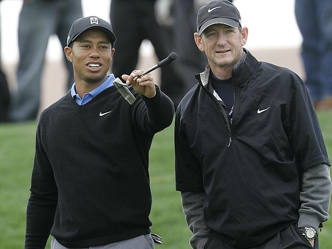 Hank Haney (right), who coached Tiger Woods, snapped up one of Mason’s pieces for $10,000 in 2012 Source: AP