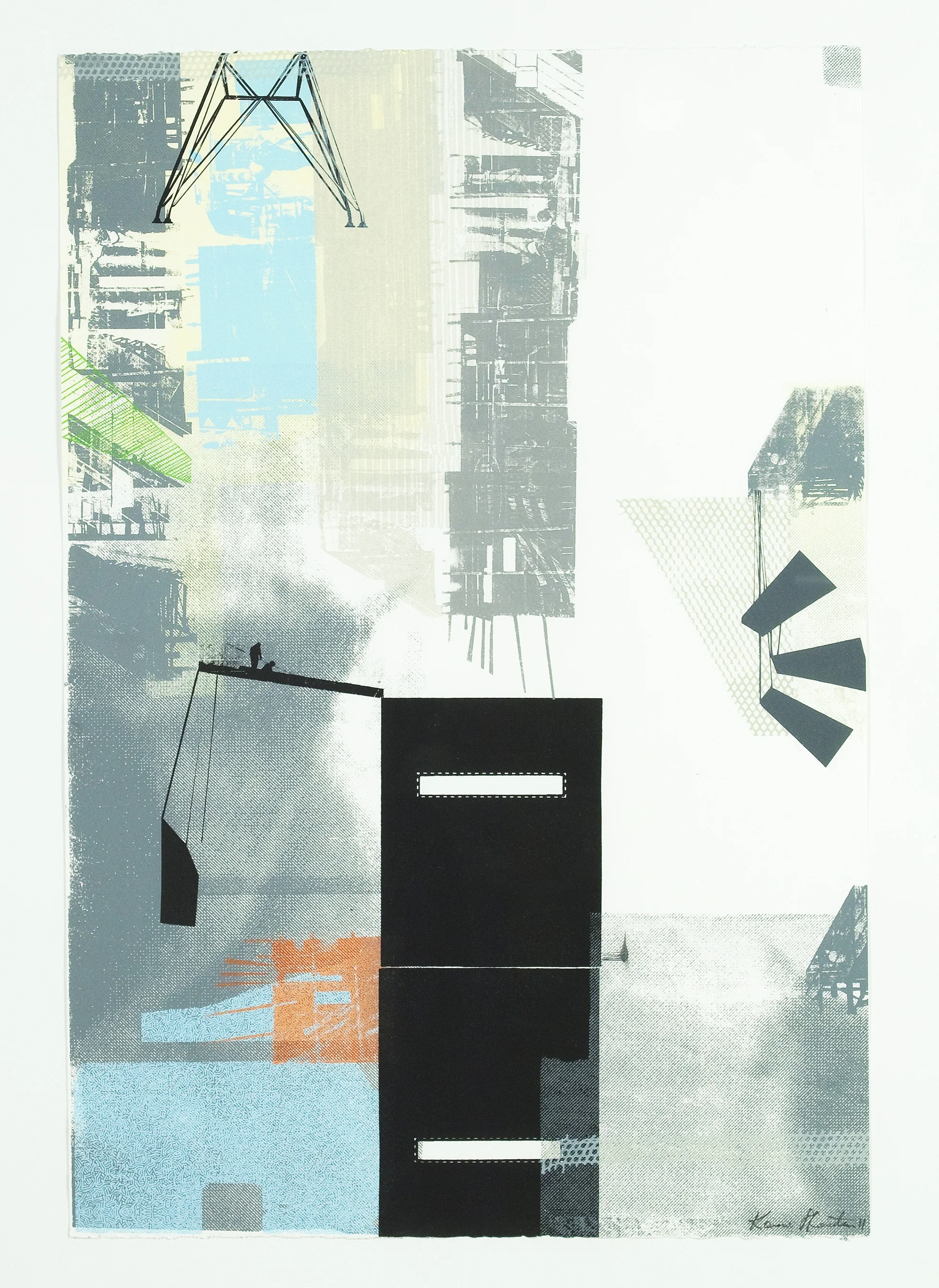 CITY BEAMS 2012, Screen print