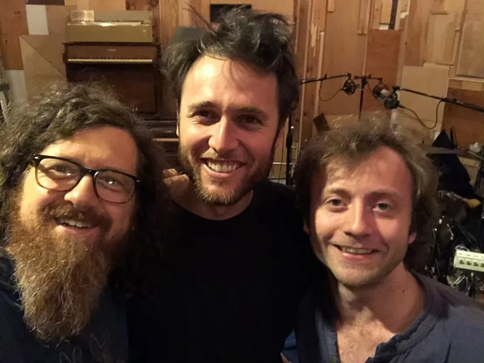 The crew at Good Child Music studio this week. Lawson (left), Hans (right).
