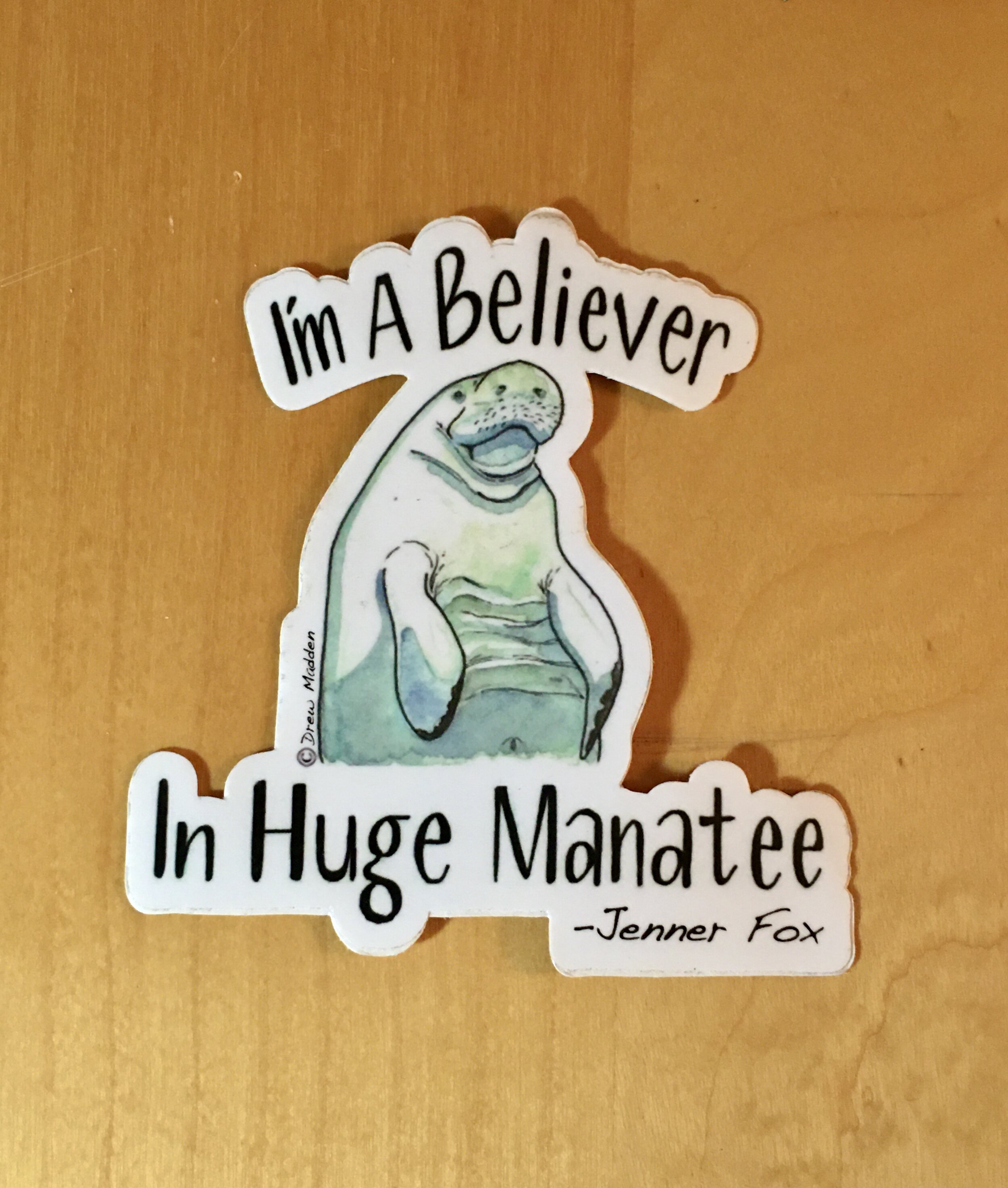 Huge Manatee Sticker