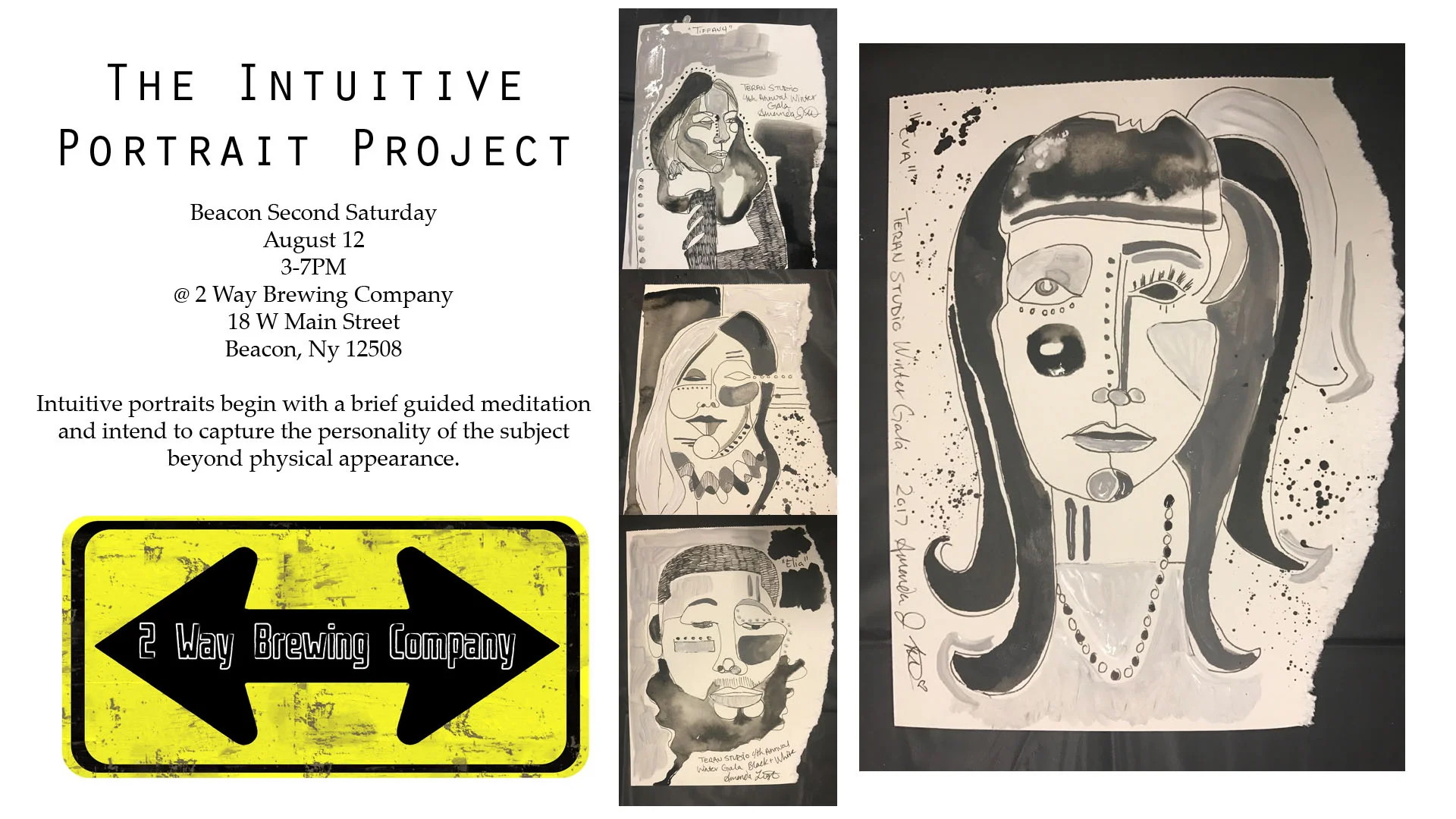 Intuitive Portraits at 2 Way Brewing Company