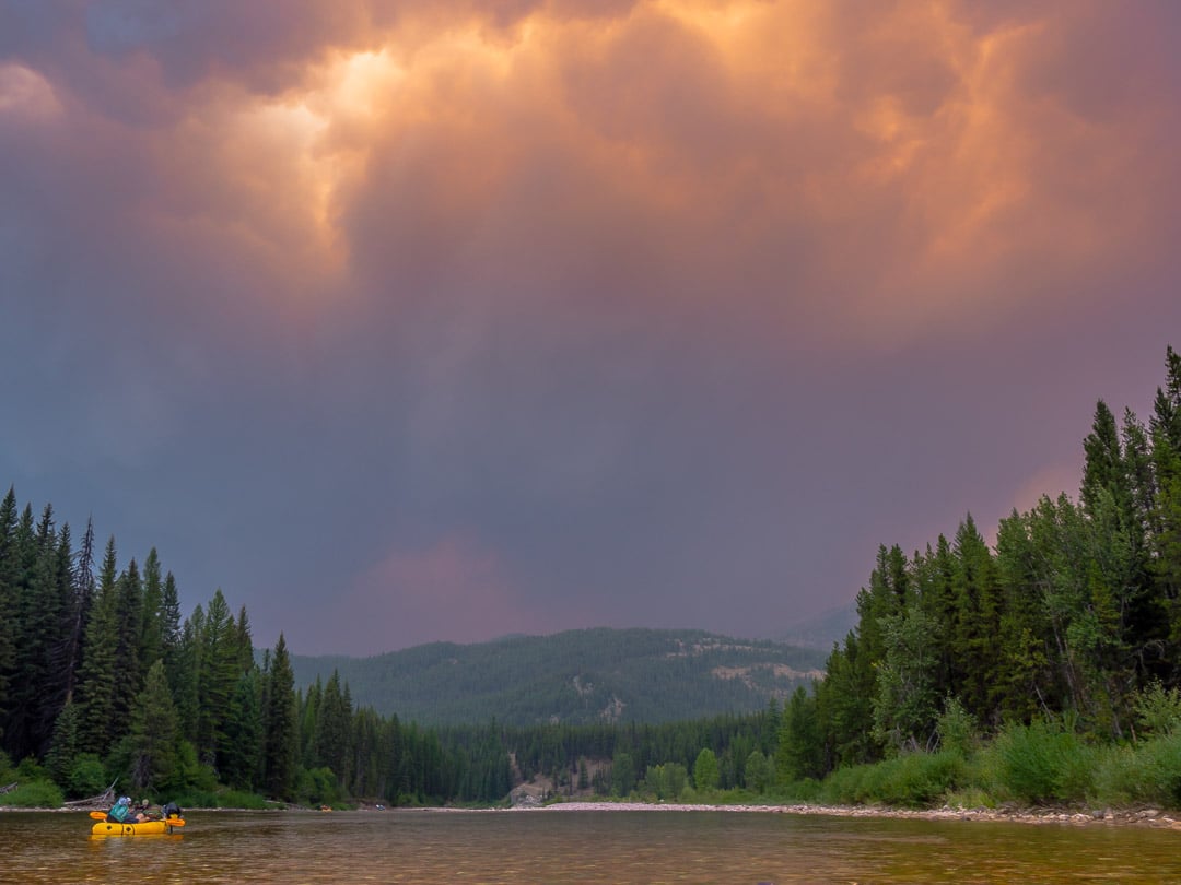 The smoke billowed upward and filled the sky with orange and purple. Beautiful, yet alarming and off-putting - Photo: Colin Arisman