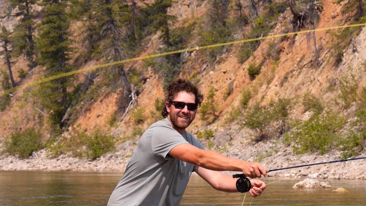 Colin casts on the South Fork of the Flathead River - Photo: Luke Kantola