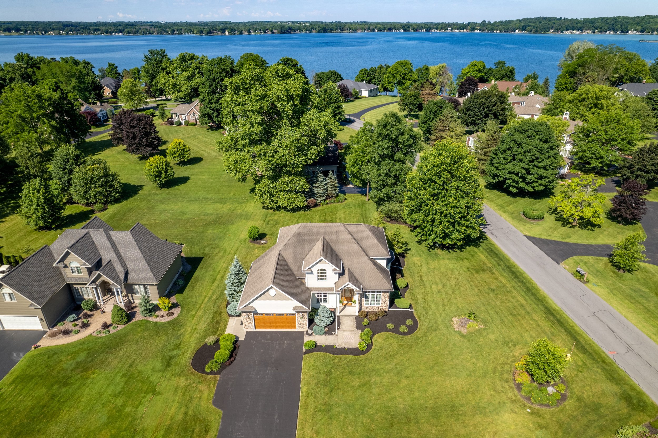 7 Aerial Photo of 167 Willowbrook Dr Auburn, NY Martin Point Owasco Lake Home For Sale House Listed b.JPG