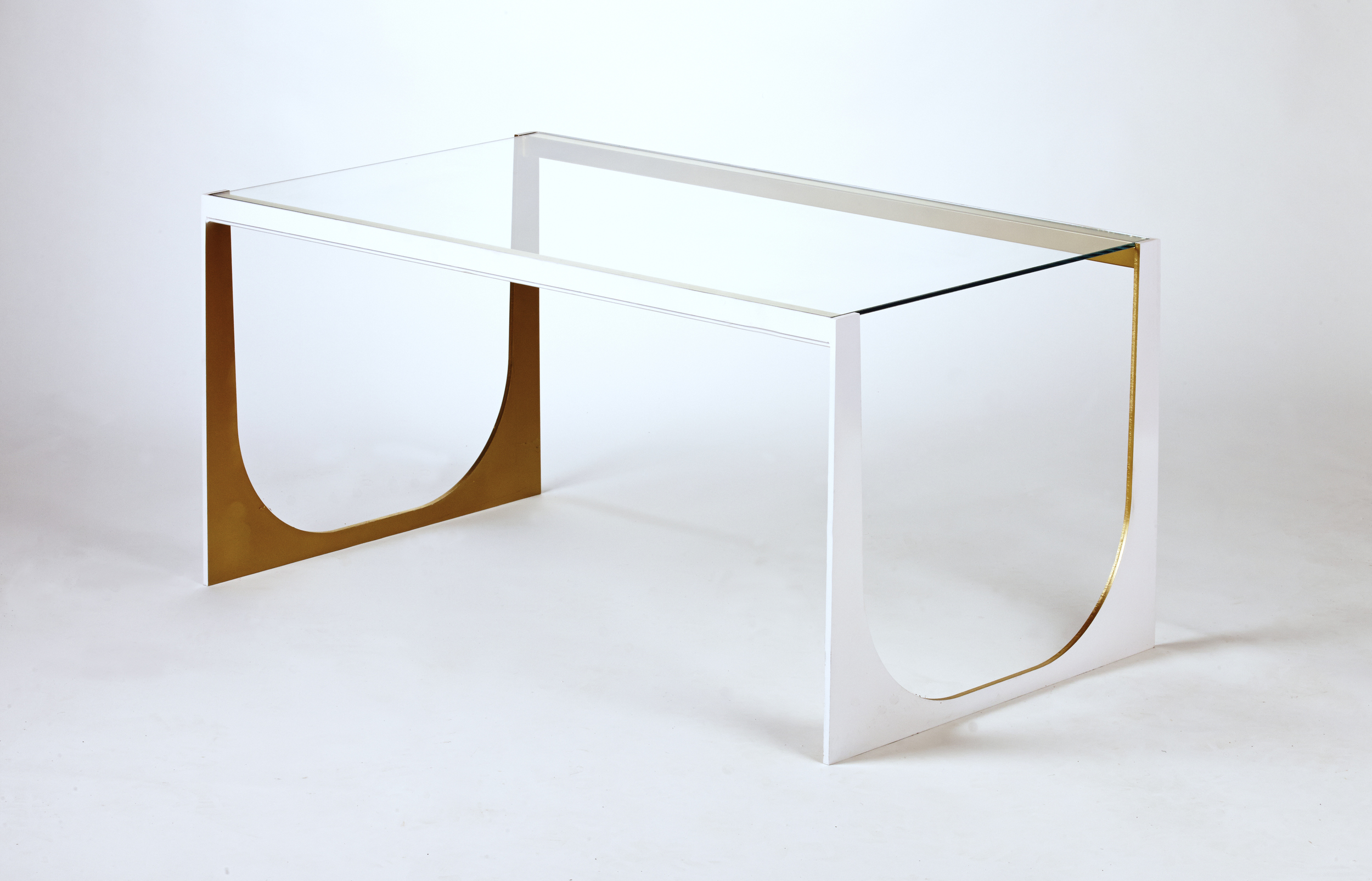 Bridget Table: As shown 22"Wx40"Lx18"H. Made in USA. Can be custom sized and finished.