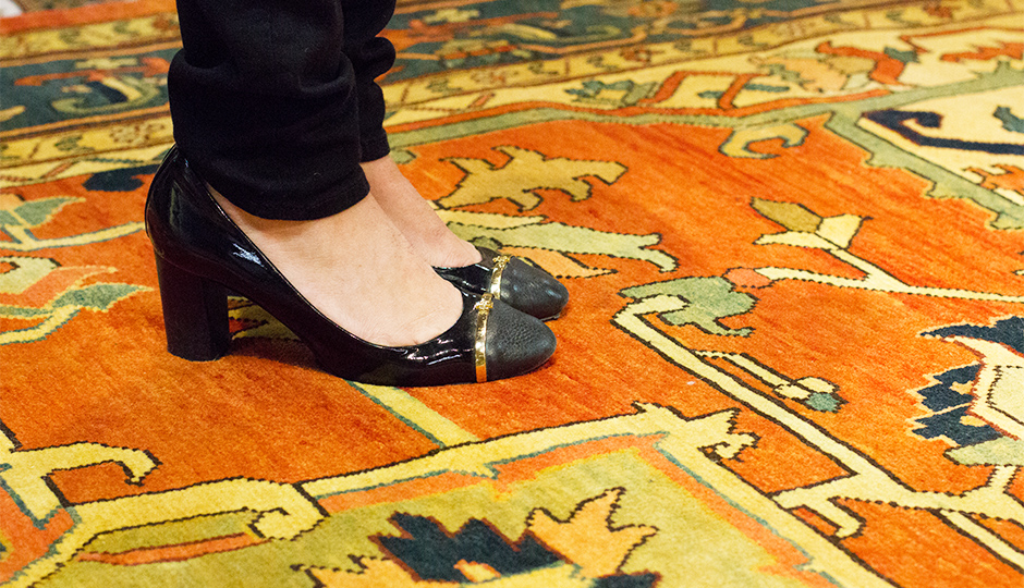 Tori Burch + Persian rugs = winning. | Photo by Lauren McGrath for phillymag.com.