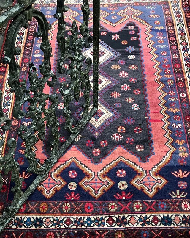 &ldquo;Sometimes you hear a voice through the door calling you...this turning toward what you deeply love saves you&rdquo;  #rumiwisdom #persianpoet #secretgarden #floorgarden #yourpassionbecamemine #daddyscollection #ihavethisthingwithrugs #rugsnotd