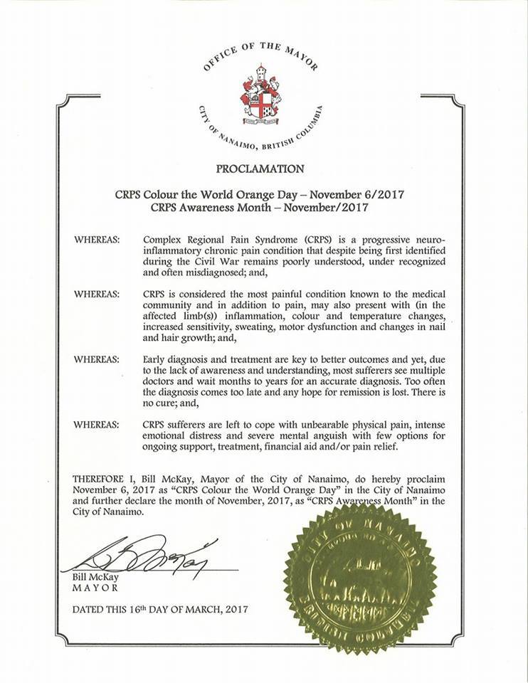 Nanimo BC Canada 2017 proclamation.jpg