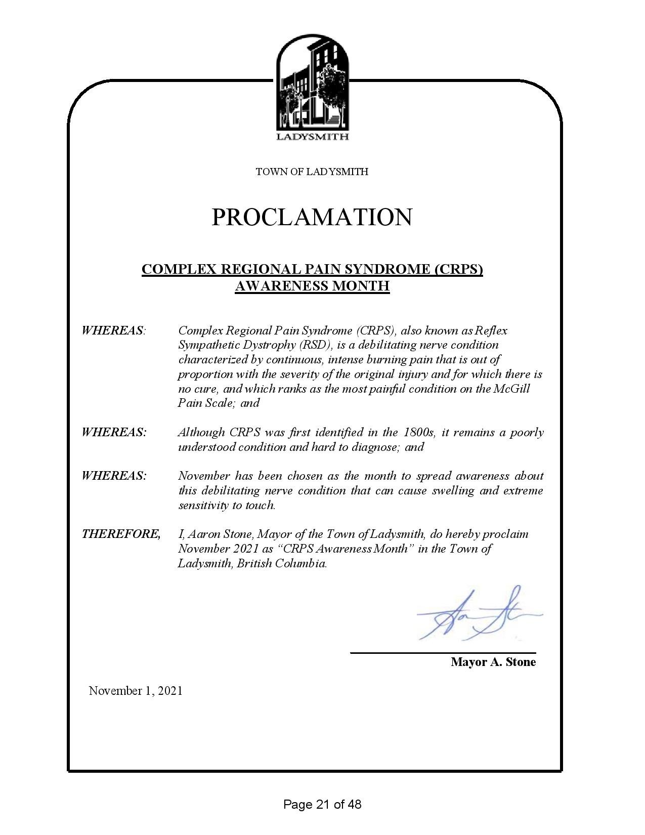 2021 November CRPS AWARENESS Proclamation City of Ladysmith-page-001.jpg