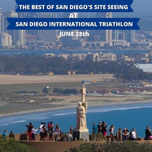 San Diego International Triathlon - June 28th - ⠀⠀⠀⠀⠀⠀⠀⠀⠀⠀⠀⠀ ⠀⠀⠀⠀⠀⠀⠀
It&rsquo;s more than just a race...
It&rsquo;s an EXPERIENCE 🏙 &amp; we call it Active Site Seeing😍 ⠀⠀⠀⠀⠀⠀⠀⠀⠀⠀⠀⠀ ⠀⠀⠀⠀⠀⠀⠀
🏊🏻&zwj;♀️- smooth &amp; fast in San Diego Bay
🚴🏼&zwj;♂