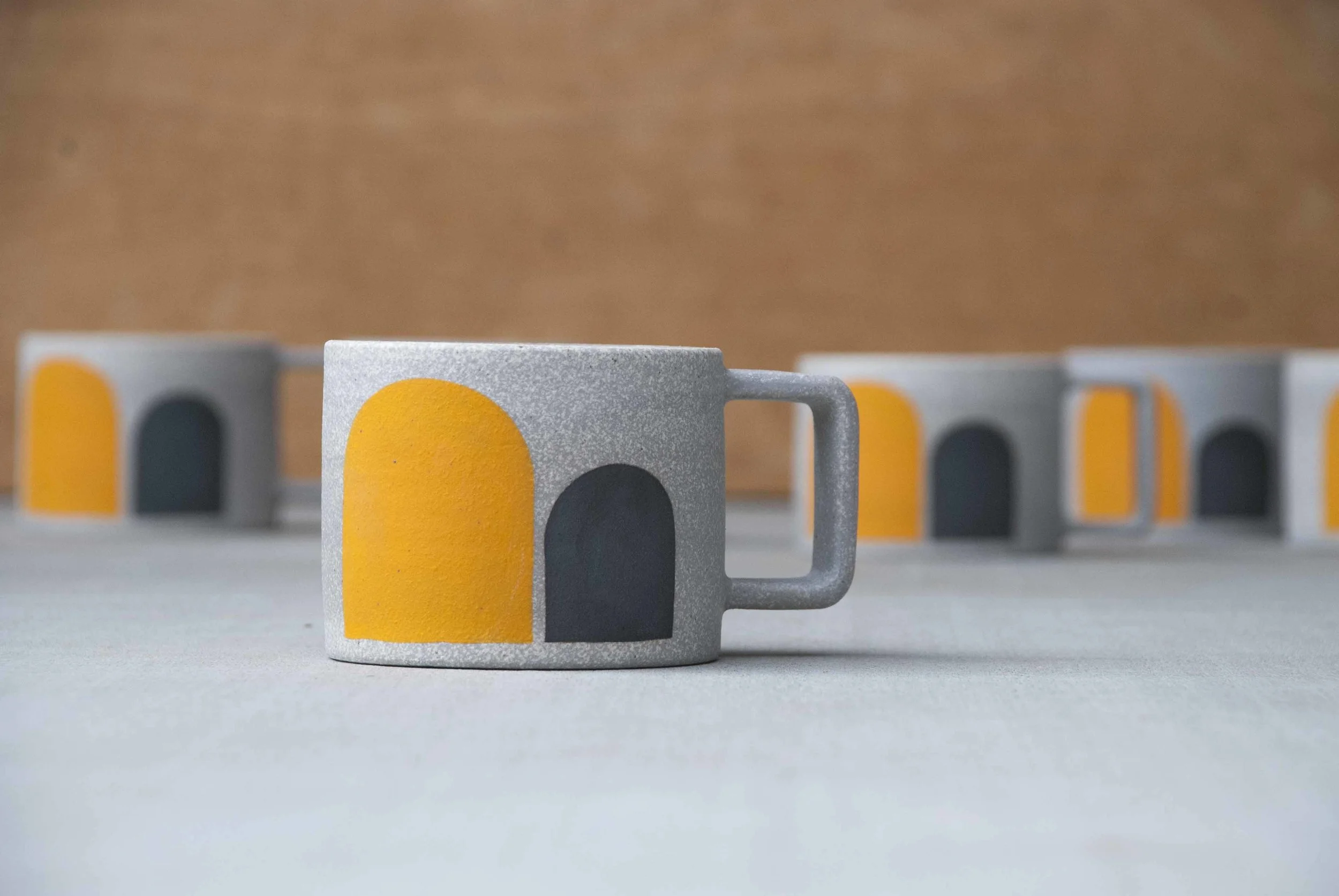 orange and black tunnel STDL mug