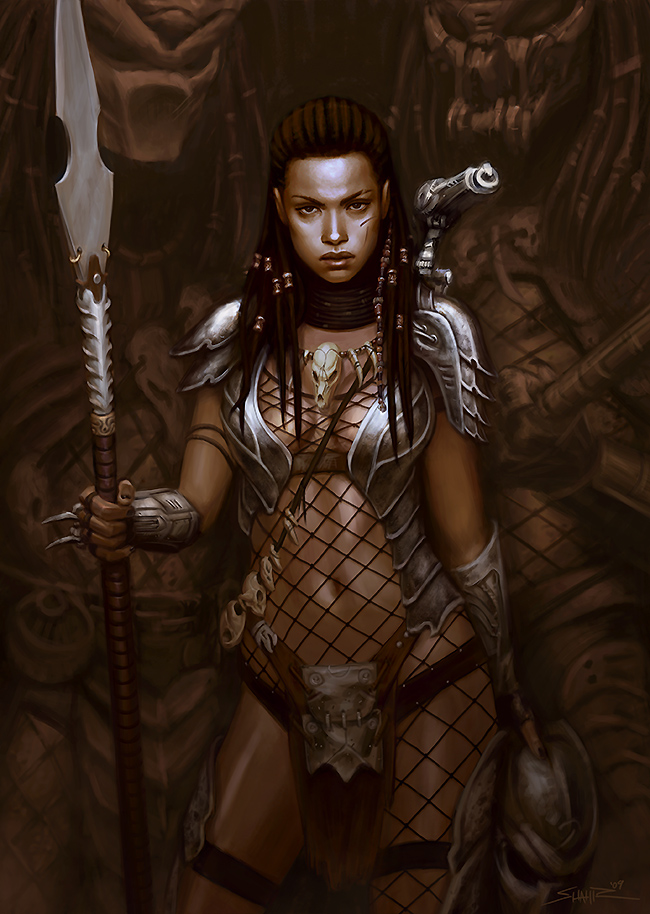 superheroesincolor:She Predator by Shahir Shakir

"Alternate Machiko Noguchi (big design inspiration) based on the protagonist from the first AVP movie." 



This is pretty cool