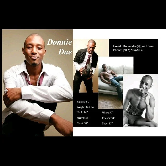 The comp card I made for my good friend and model/actor Donnie Dae #compcard #actor/model #donniedae #model #actor #freelancer #modeling #blackactors #blackmodels #businesscards #networking #entrepreneurs #films