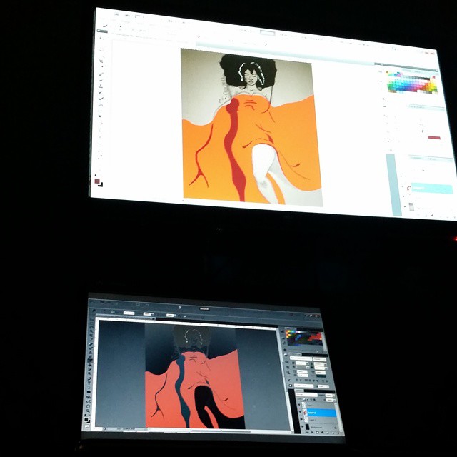 What’s going on at such a late hour? #wip #workinprogress #photoshop #bamboo #tablet #latenight #session #color #nosleep #art #keeppushing #graphicdesign #graphicdesignlife #graphicdesigner #red #blanket #afro #afrocentric  #afroart