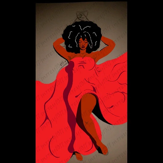 Finished, now time for bed #sleeping #beauty #digitalart #graphicdesign #graphicdesigner #graphicdesignlife #allnighter #photoshop #bamboo #tablet #latenight #session #color #nosleep #art #keeppushing #red #blanket #afro #afrocentric #afroart #black…