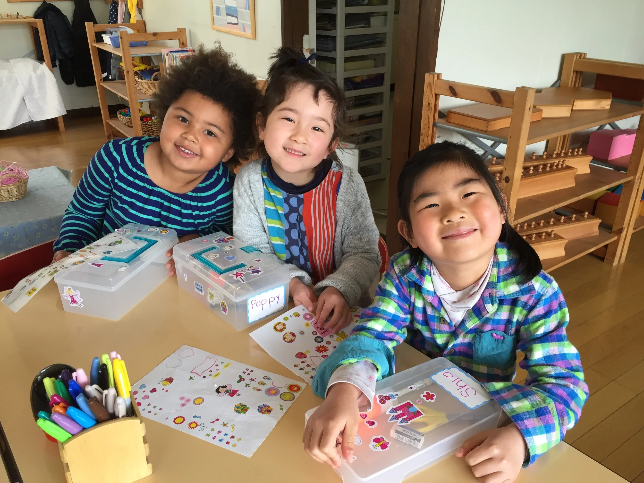 The Girls were giggling and smiling the entire day.