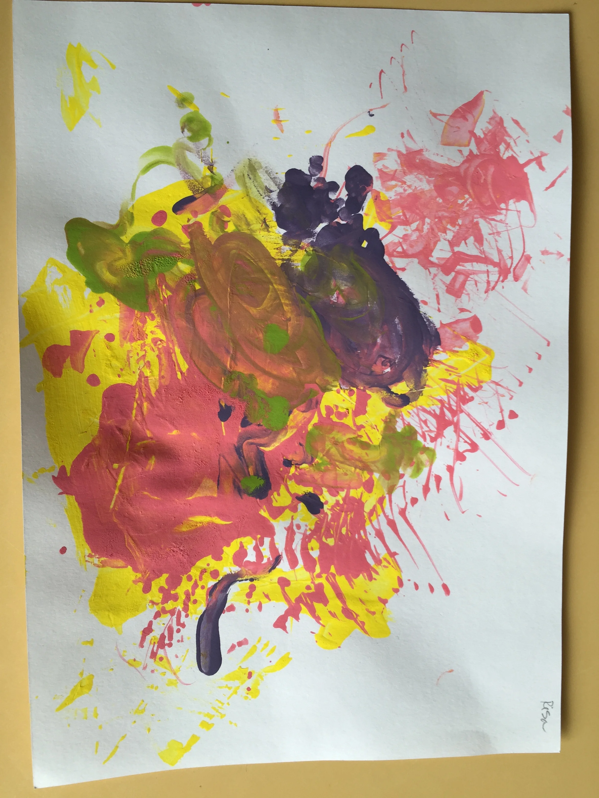 Spring color painting.