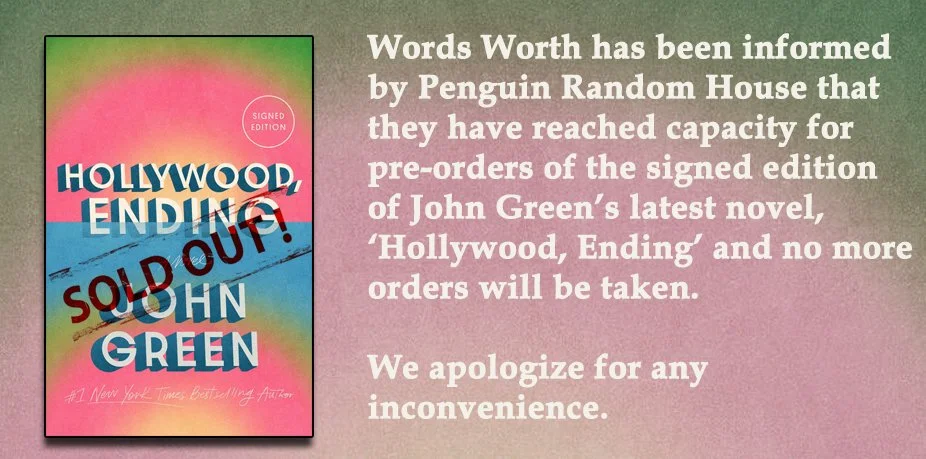 Signed Edition John Green Sold Out