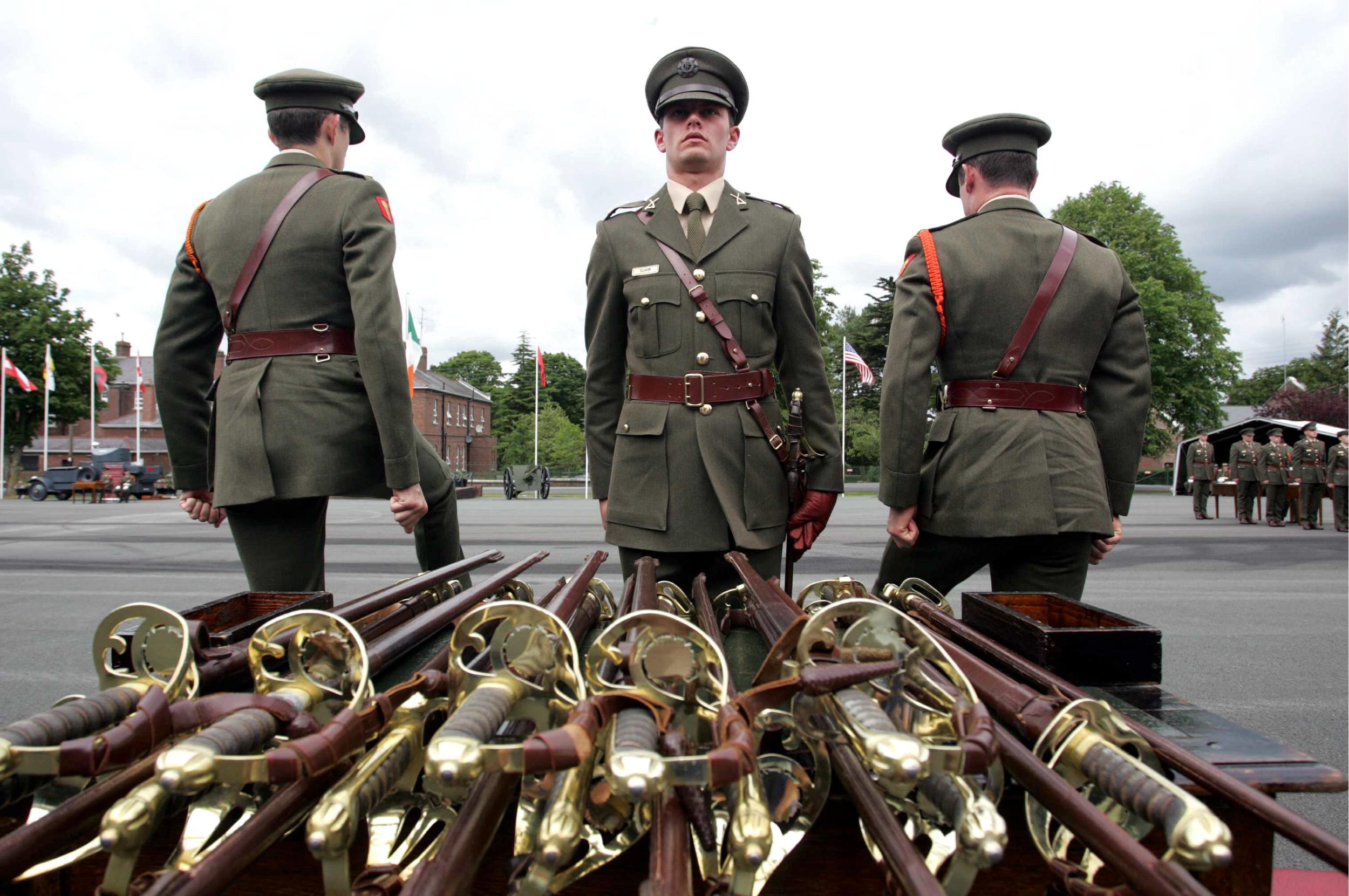  Army passing out parade in the Curragh Camp 