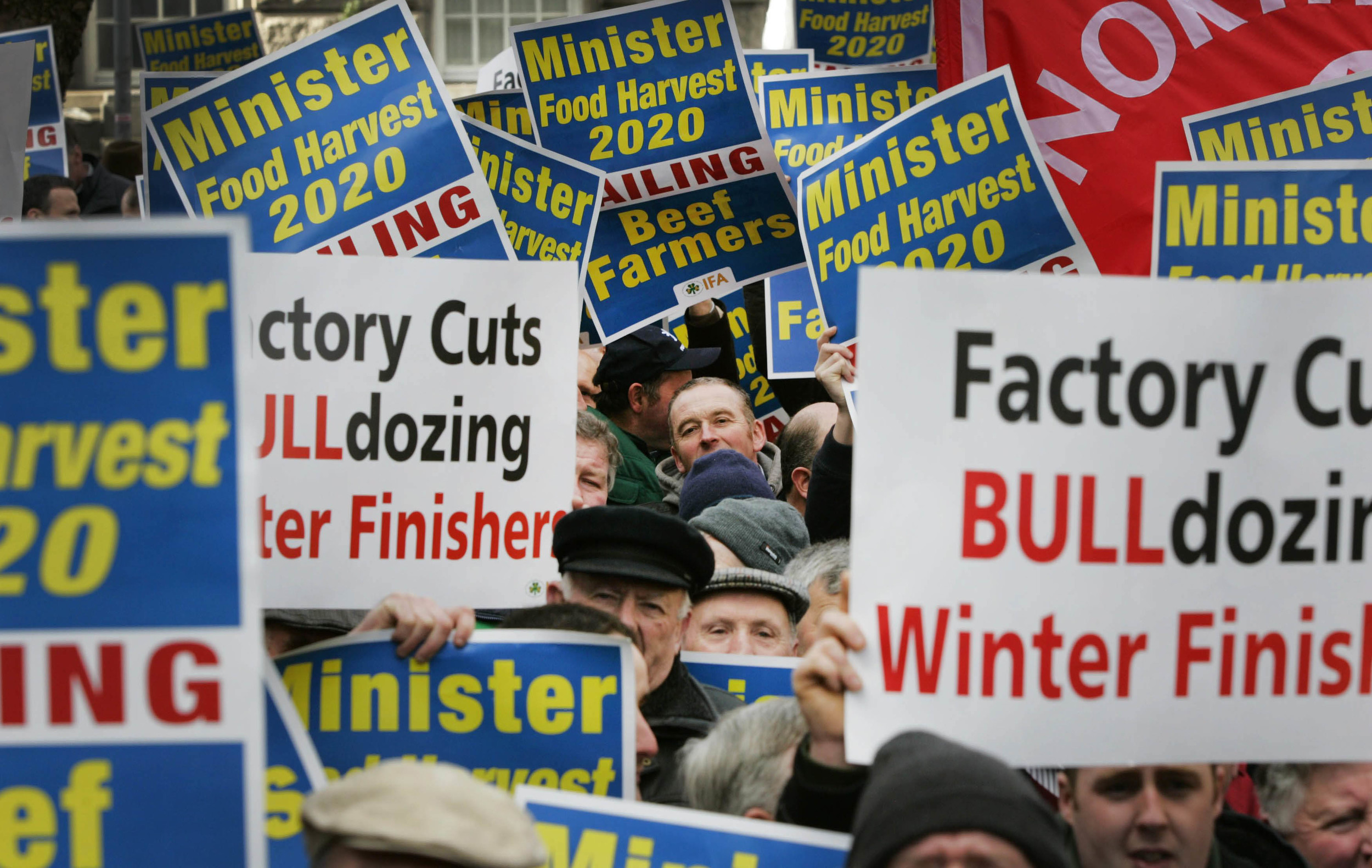  IFA Beef protest at department of Agriculture 