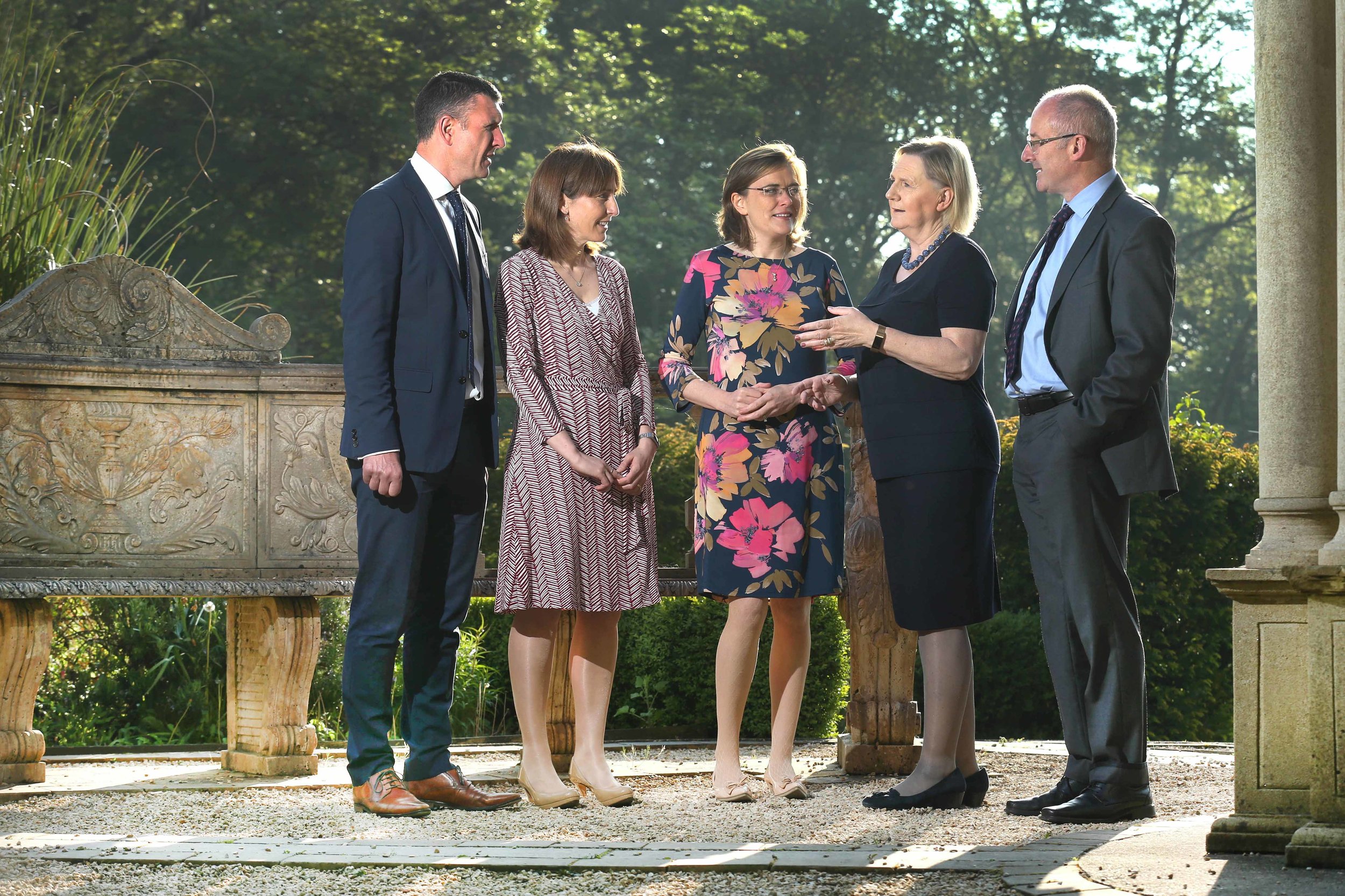  Ceres, the women in agri-food leadership network Event - Pictured are Sean Farrell, Head of Agriculture, Bank of Ireland, Ciara Jackson, Food, Agribusiness &amp; Drink Practice Leader, Aon, Karen Brosnan, Chair, Ceres, Bríd Horan, Non-Executive Dire