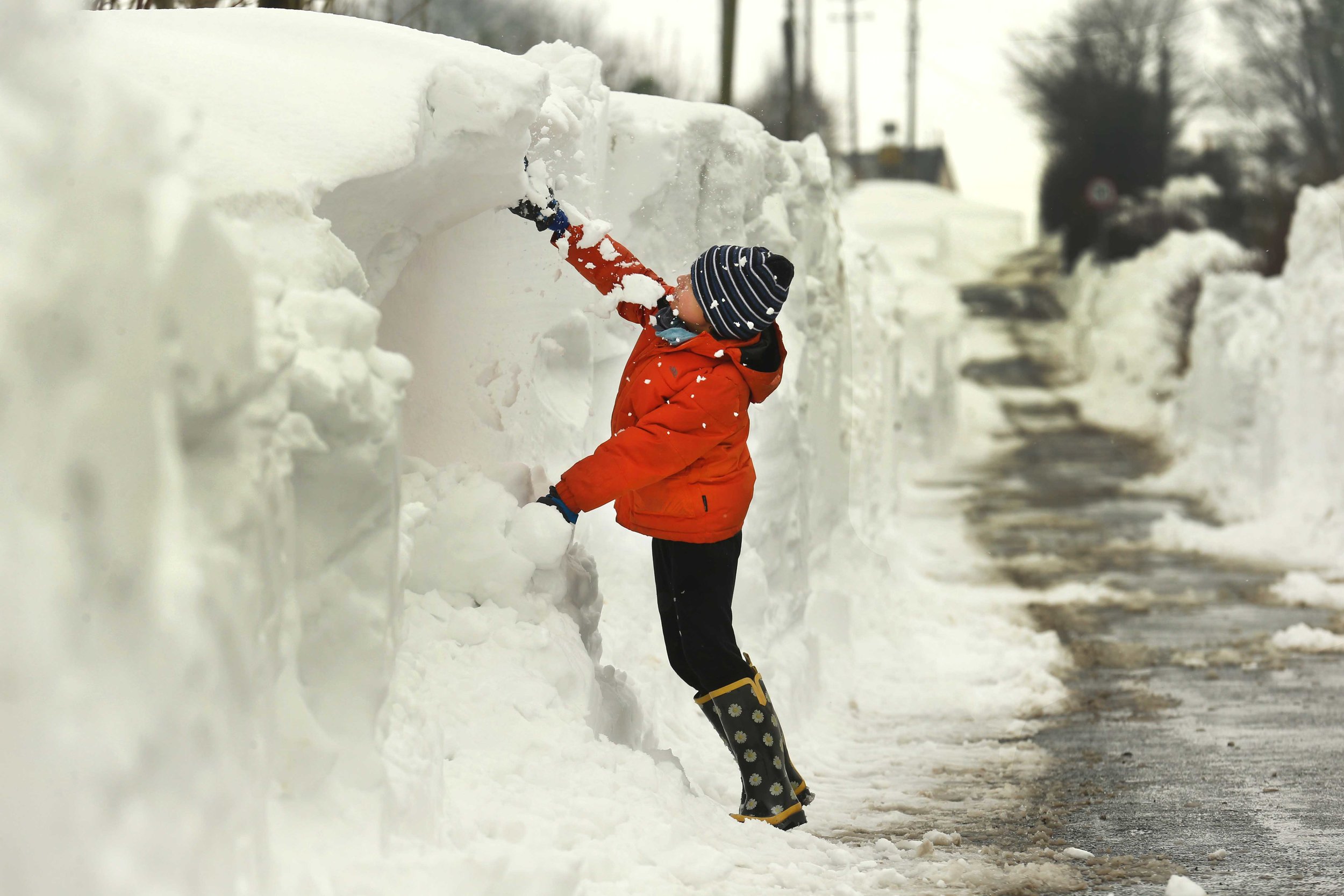 Deep snow in Carlow