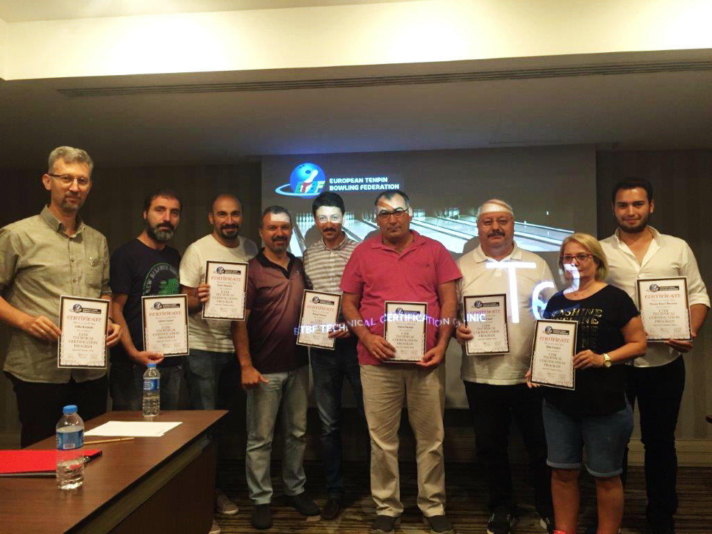 Marios Nicolaides with participants of the ETBF Technical Certification Clinic.