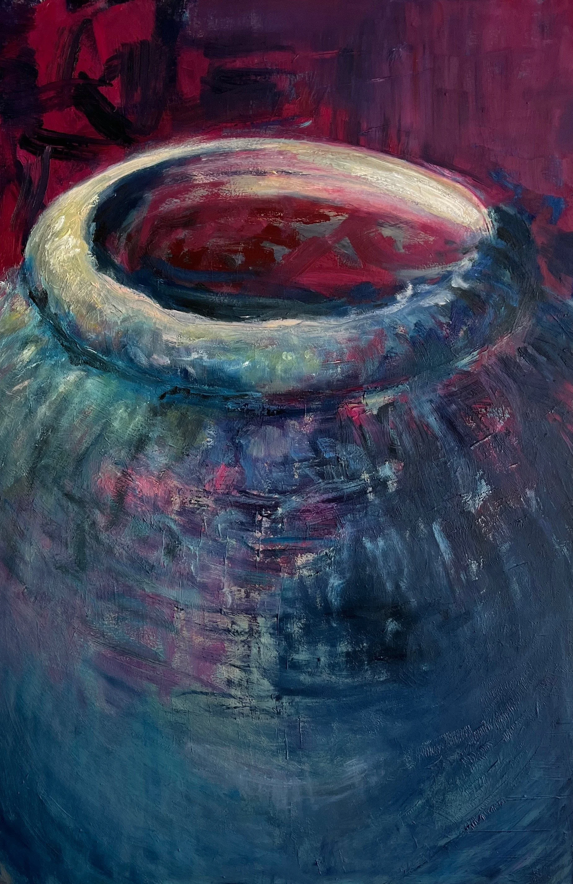 Wasser zu Wein  Oel auf Leinwand 100 x 80 cm 6/2022