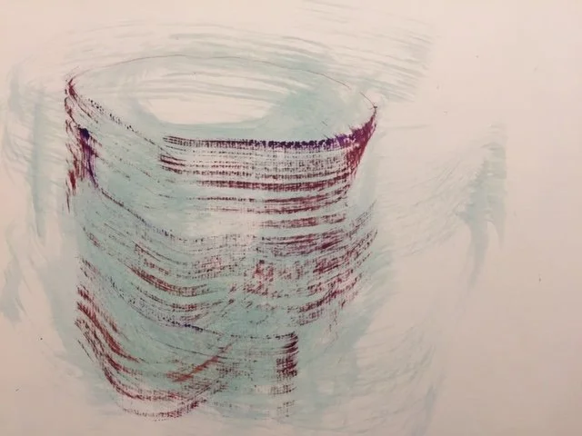 SHINE THROUGH  Acryl auf Papier  30 x 40 cm