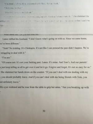 A sneak peek of my rough draft for your entertainment.