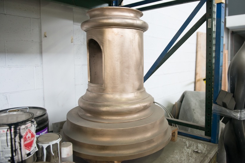  Luongo Square Fountain before patina is applied, September 2016 Photo credit: Howard Newman 