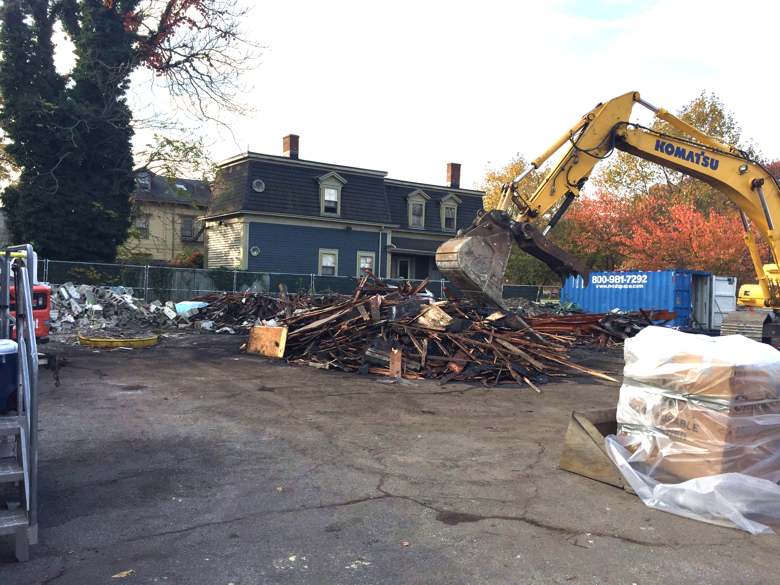  The building is down at 1326 Westminster, November 2016 