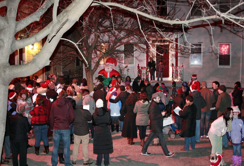  Caroling to a family on Sycamore street (2010)  Photo Credit: Elaine Collins  