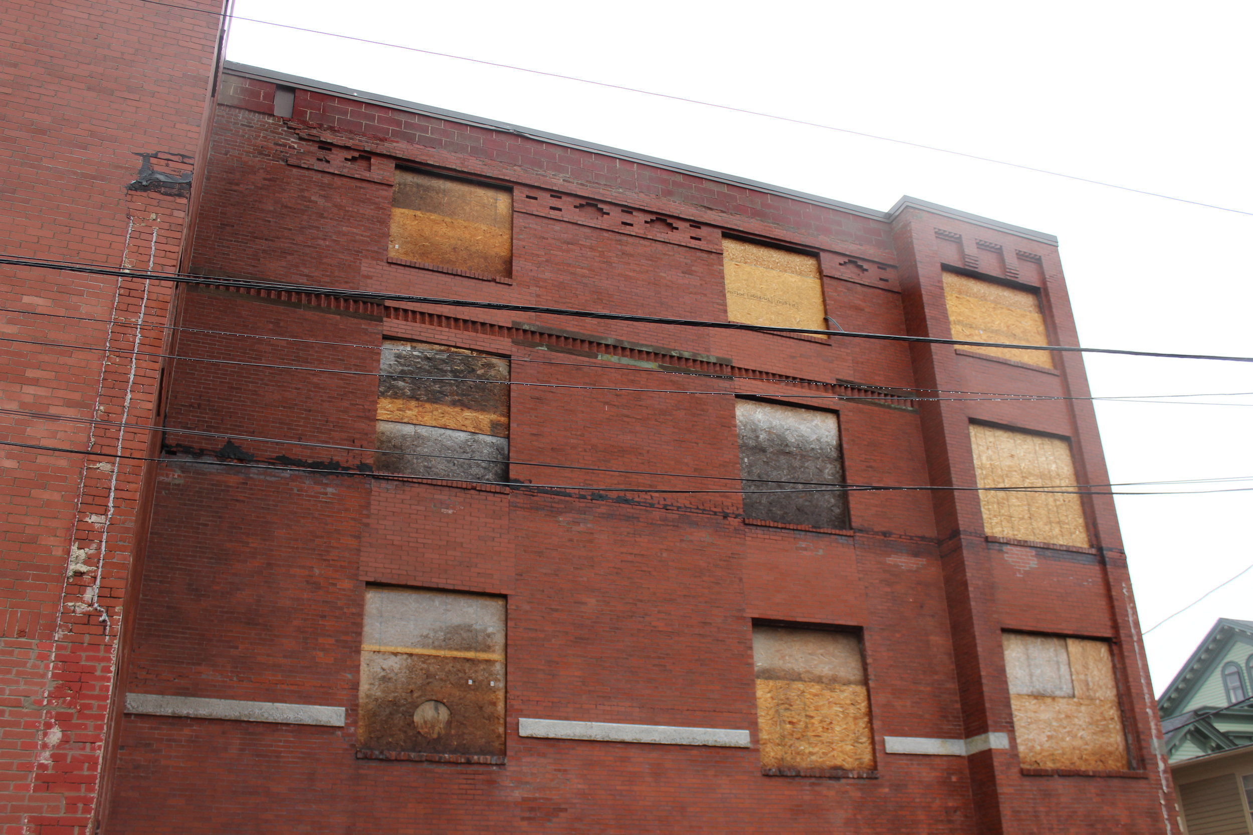  Traces of an addition that had been removed a few years ago from the north elevation (Powhatan Street side) 