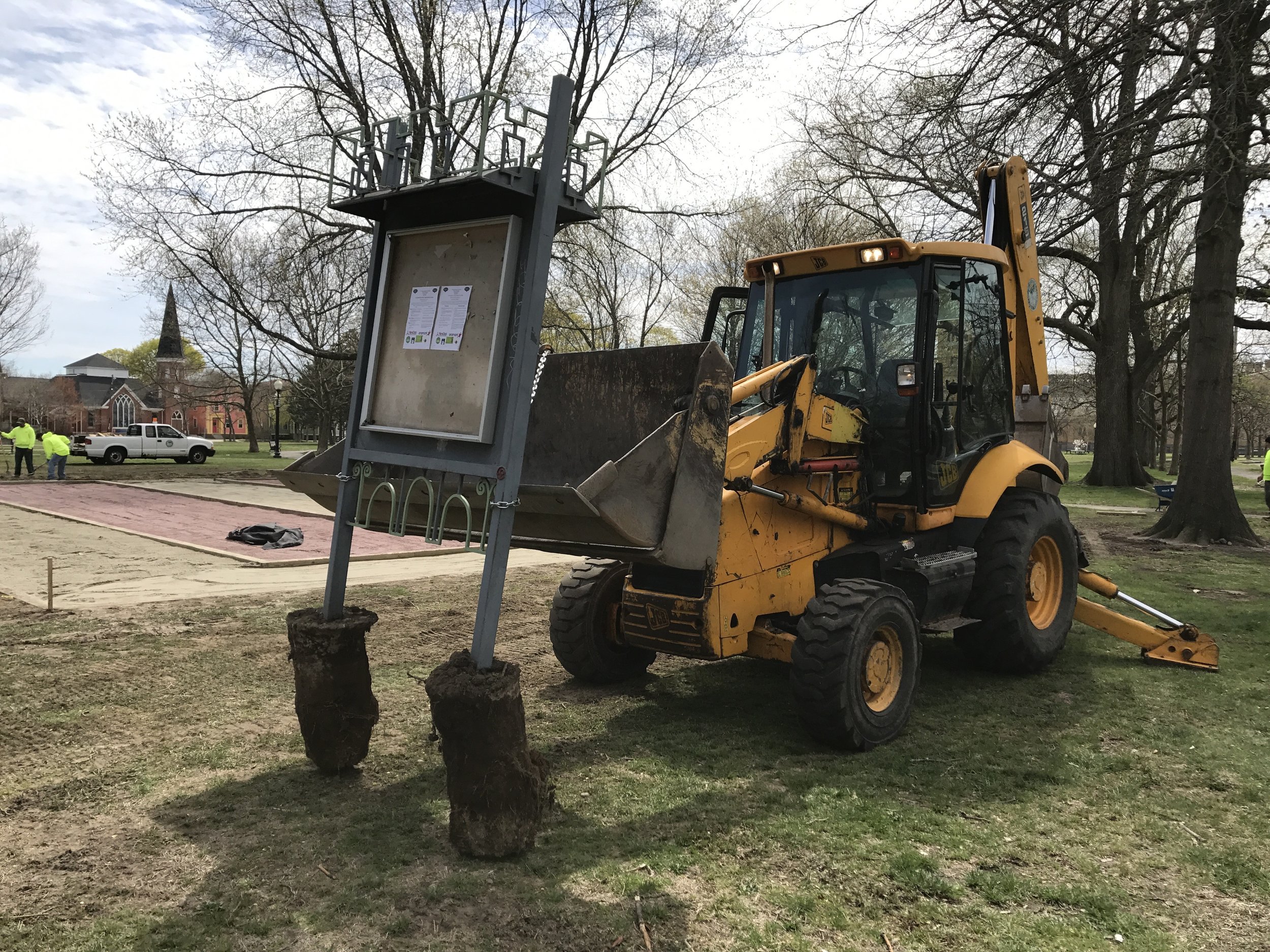  Bulletin board was moved within park to a better location next to Bocce Courts 