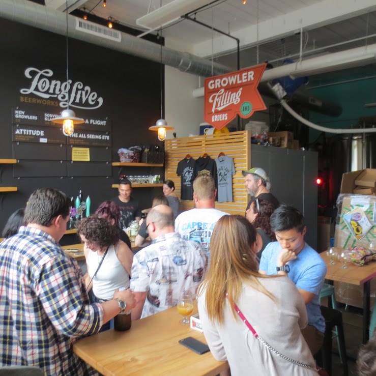 Tour goers stop for refreshment at one of our local establishments along the tour route. Photo by Ashley Mercado