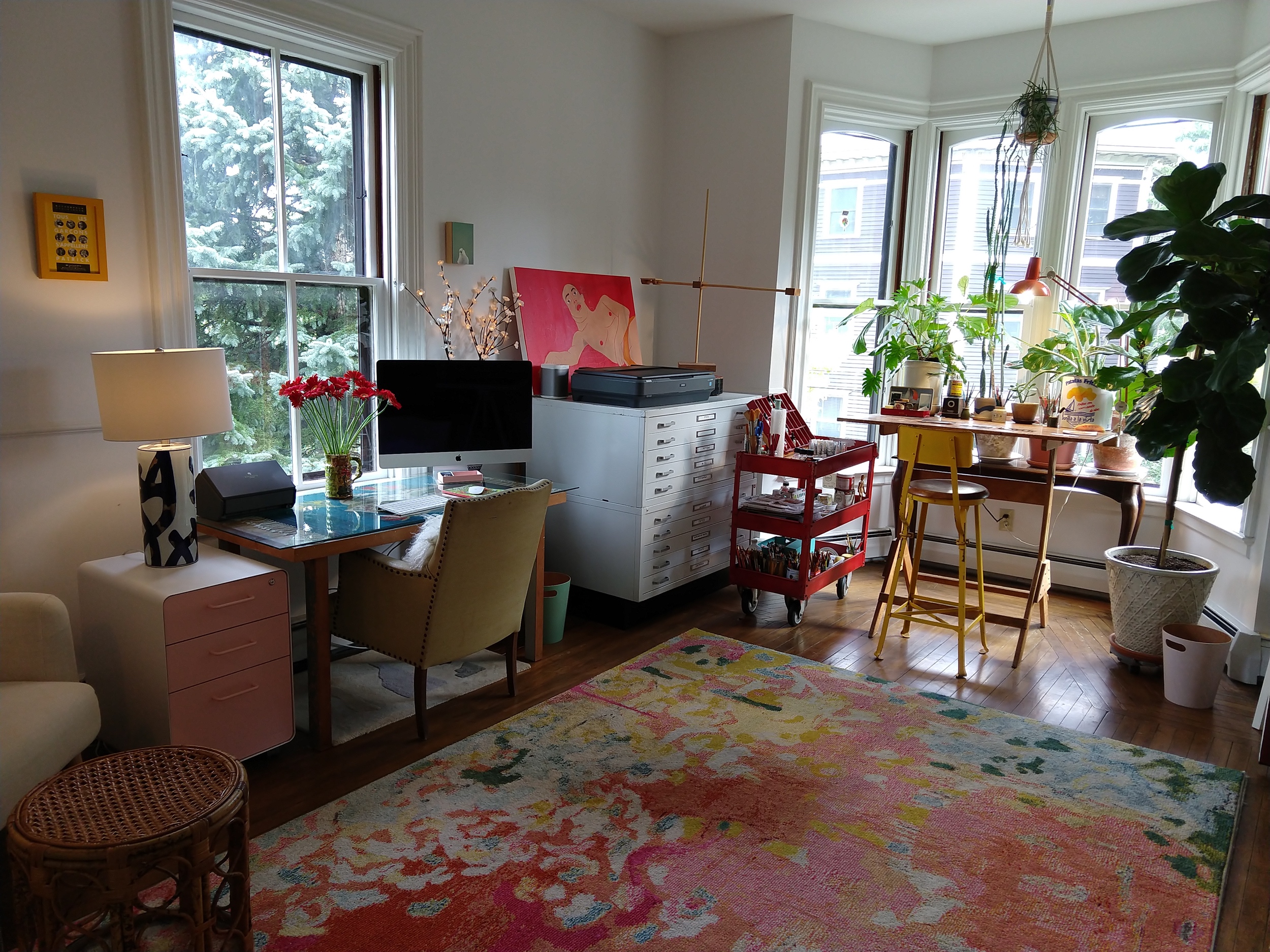  Painting studio in a Harrison Street home Photo by Jessica Jennings 