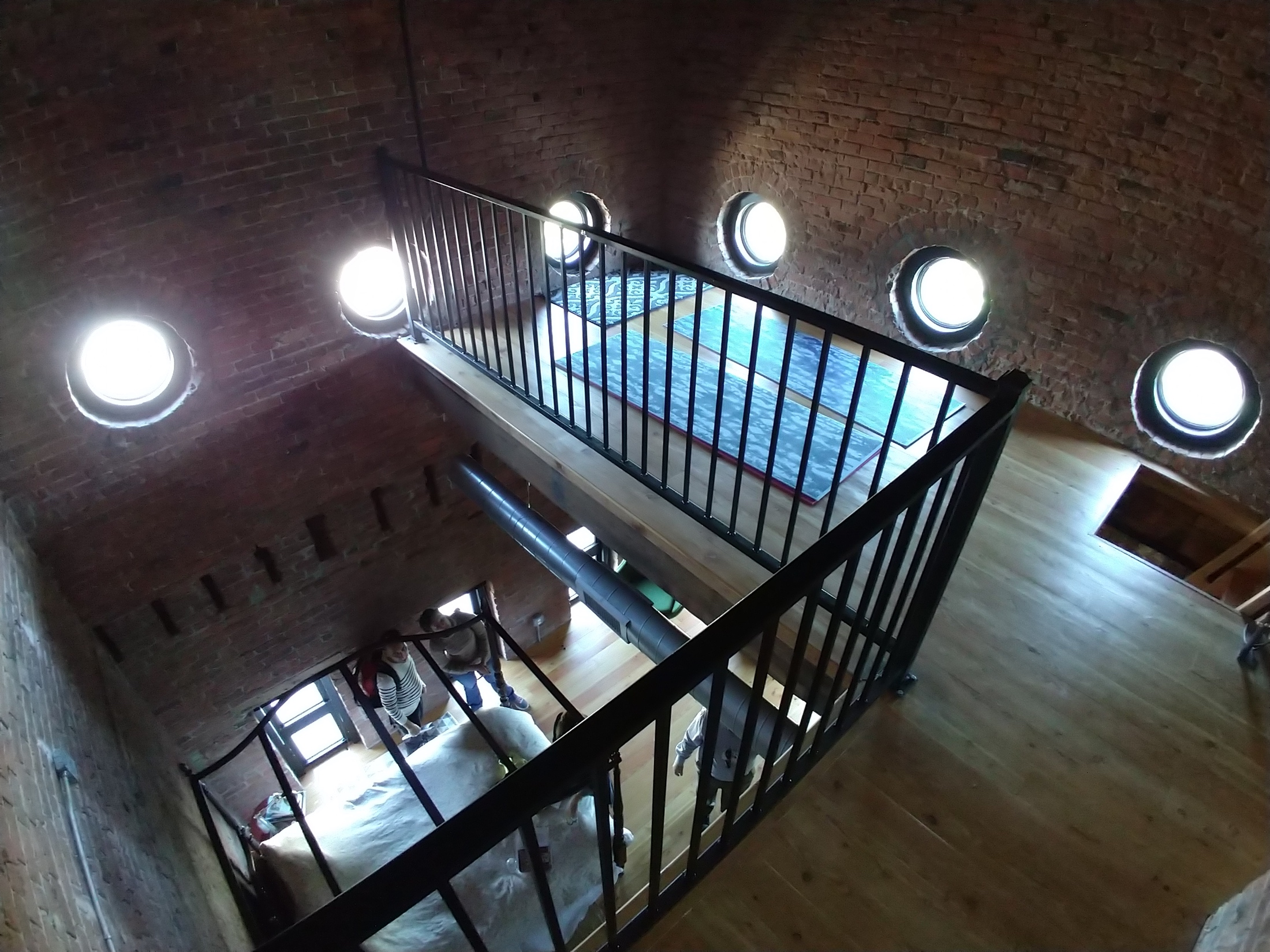  30 foot ceilings and a loft inside the steeple of this former Victorian church building Photo by Jessica Jennings 