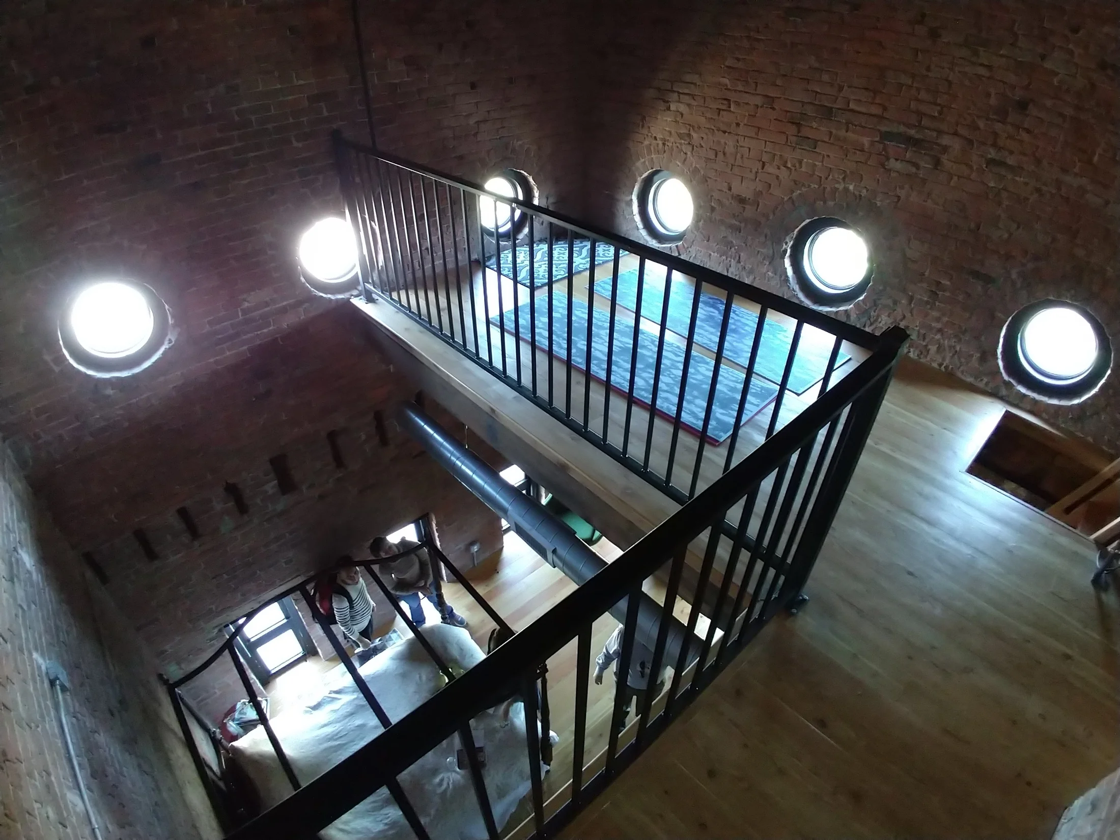 30 foot ceilings and a loft inside the steeple of this former Victorian church building Photo by Jessica Jennings