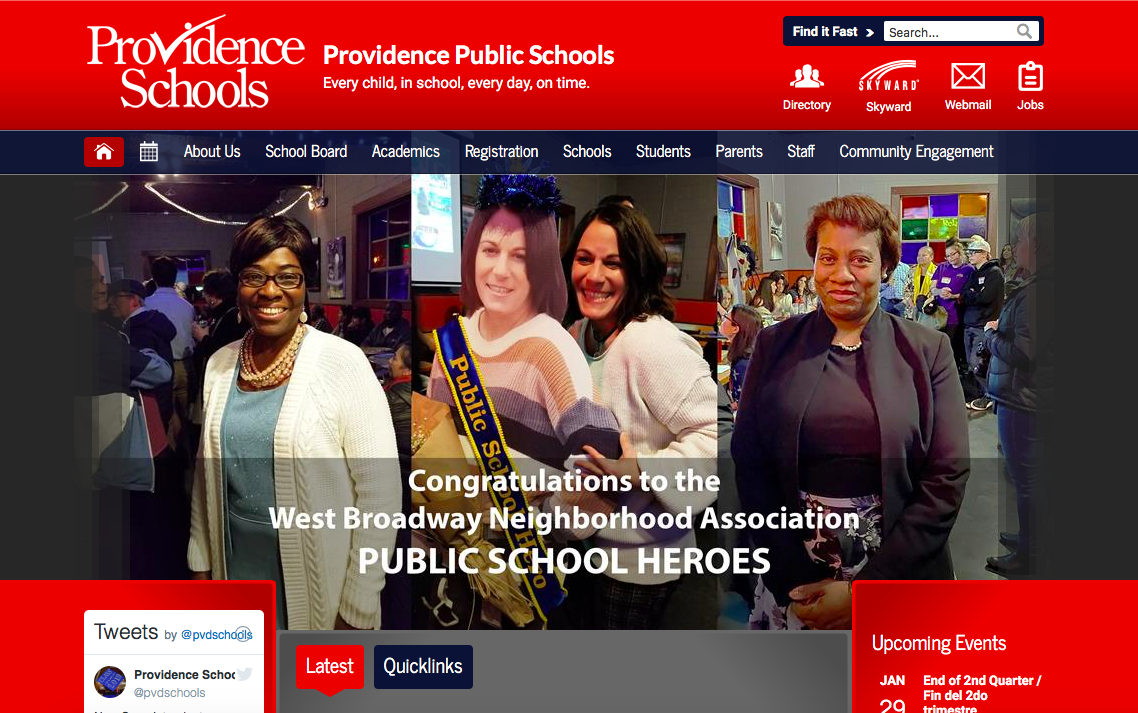  Neighborhood Public School Hero Award winners featured on the Providence Schools’ website 