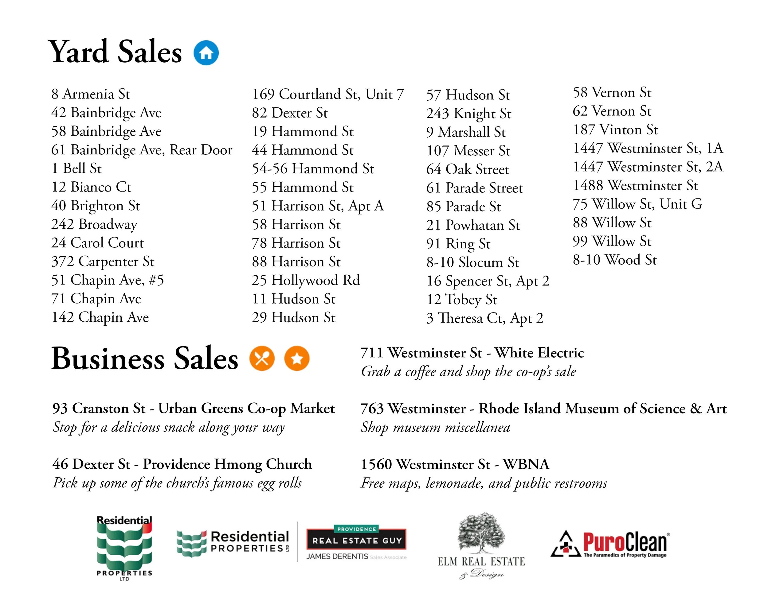 The Yard Sale Map is Here! — West Broadway Neighborhood Association