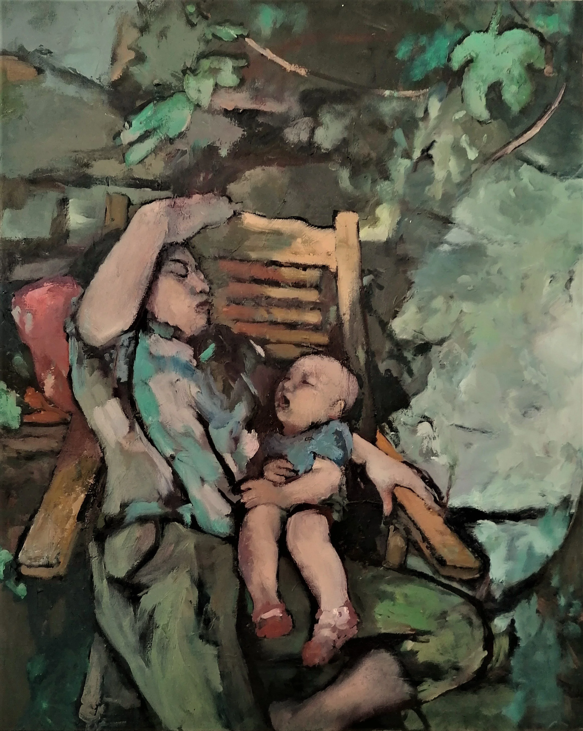 Sleeping by the Fig Tree 2021 81x66 cm .jpg