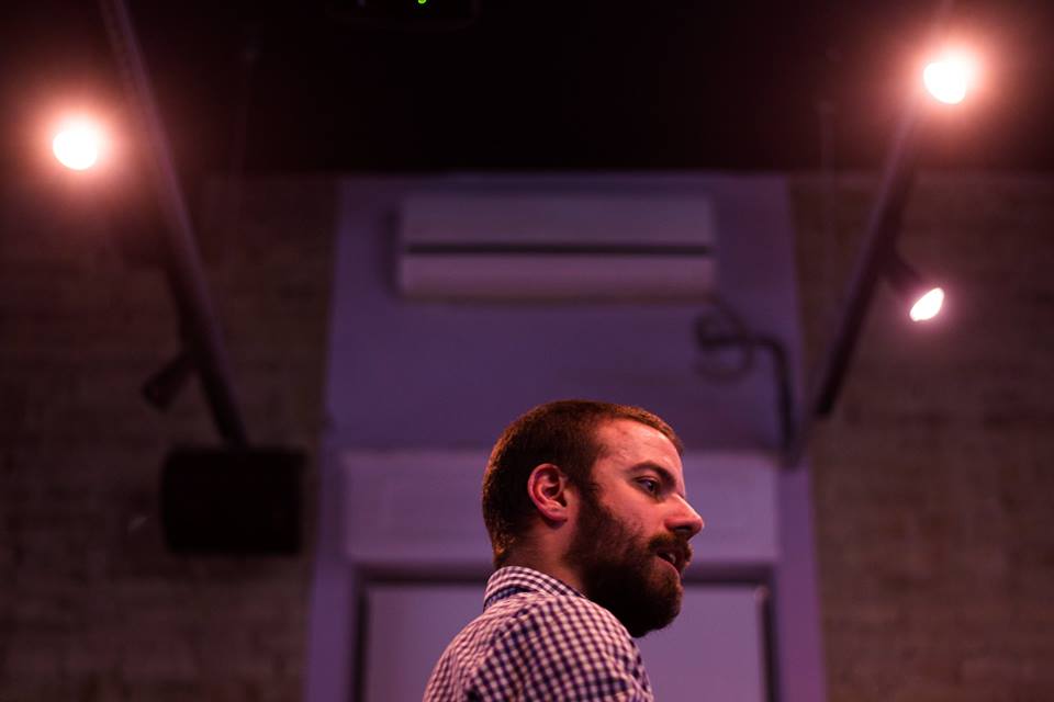 Eu dando aula no curso Fractal, da Perestroika.