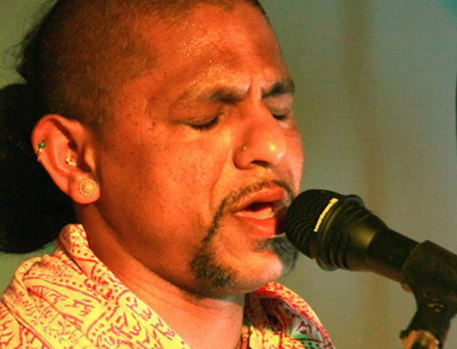 Madhava in deep meditation during kirtan