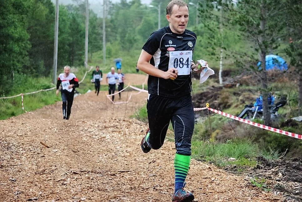 Dag Jarle i mål som vinner i H35.