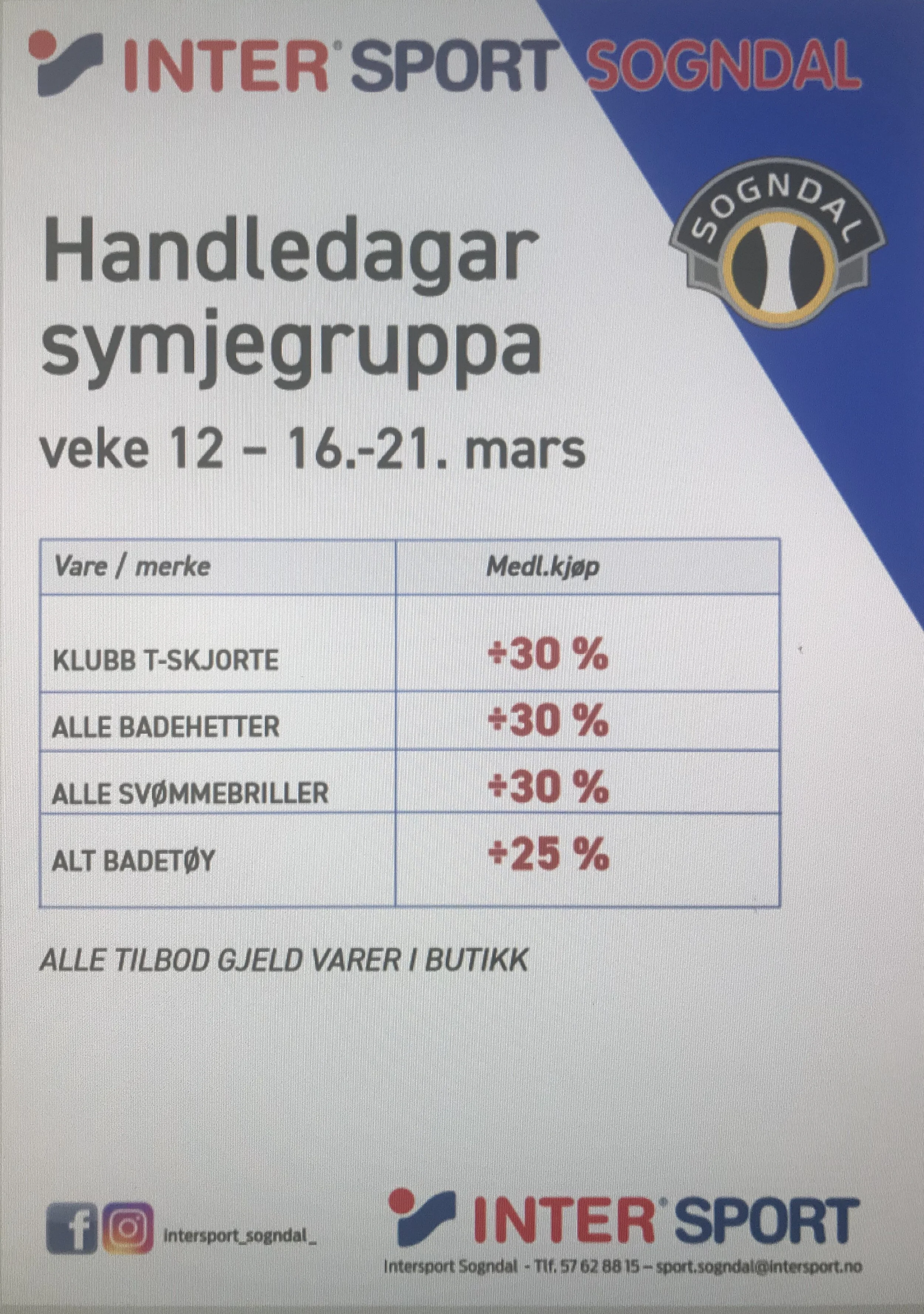 Klubbveke på Intersport