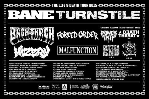 Malfunction added to The Life & Death Tour