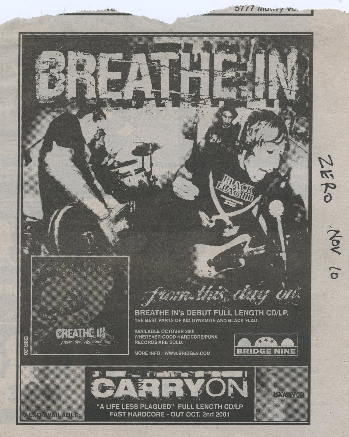 From This Day On Breathe In Bridge Nine Records