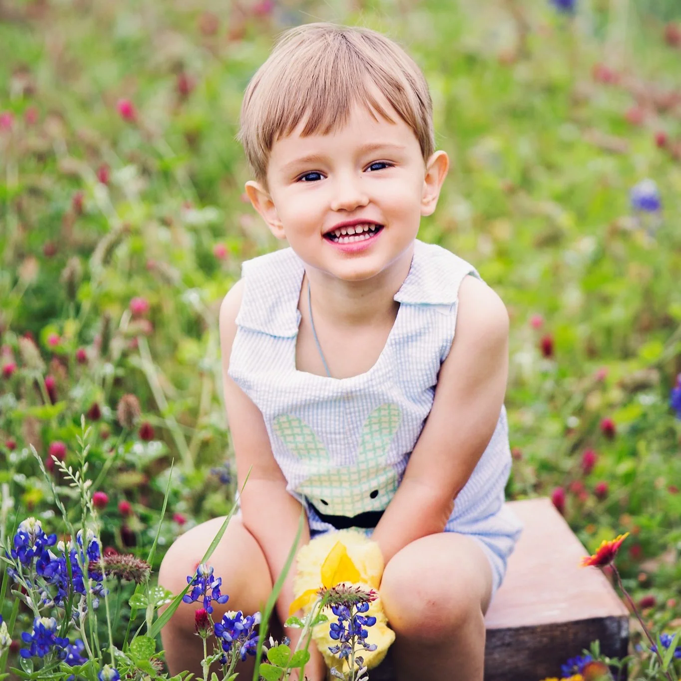 baby photos in Houston flowers