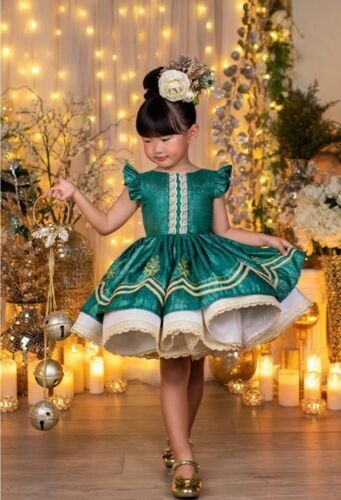 2-7y Emerald Glitz Dollcake